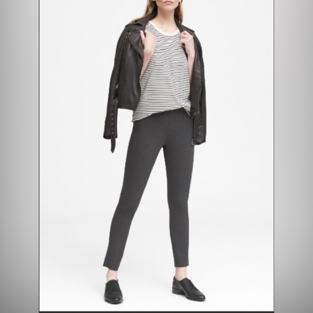 Banana Republic Devon Bi-Stretch Ankle Pant Dark Gray Size 6P